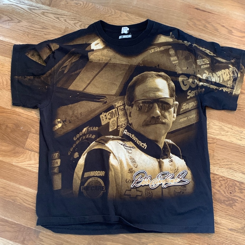 Vintage Dale Earnhardt The Legend NASCAR Front/Back Full Graphic Print, Men's XL